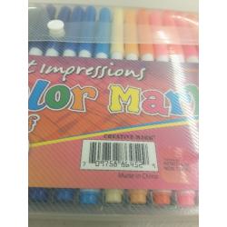 First Impressions Color Art Markers For Kids Set of 50 Fine Tip - Assorted