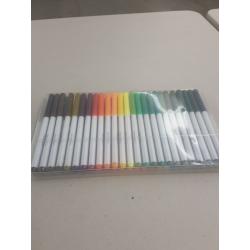 First Impressions Color Art Markers For Kids Set of 50 Fine Tip - Assorted