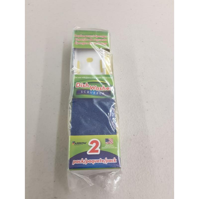 Arrow Scrubber Dishwasher Replacement Sponges 2 Pack