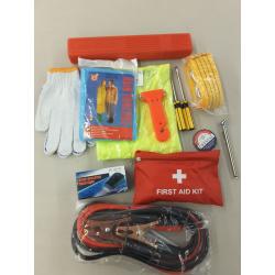Road Side Emergency Kit W/ Jumper Cables and First Aid Supplies