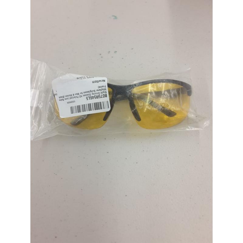 Night Driving Glasses HD Polarized Lens Retro Wayfarer Sunglasses for Men Women (Night Vision-6)