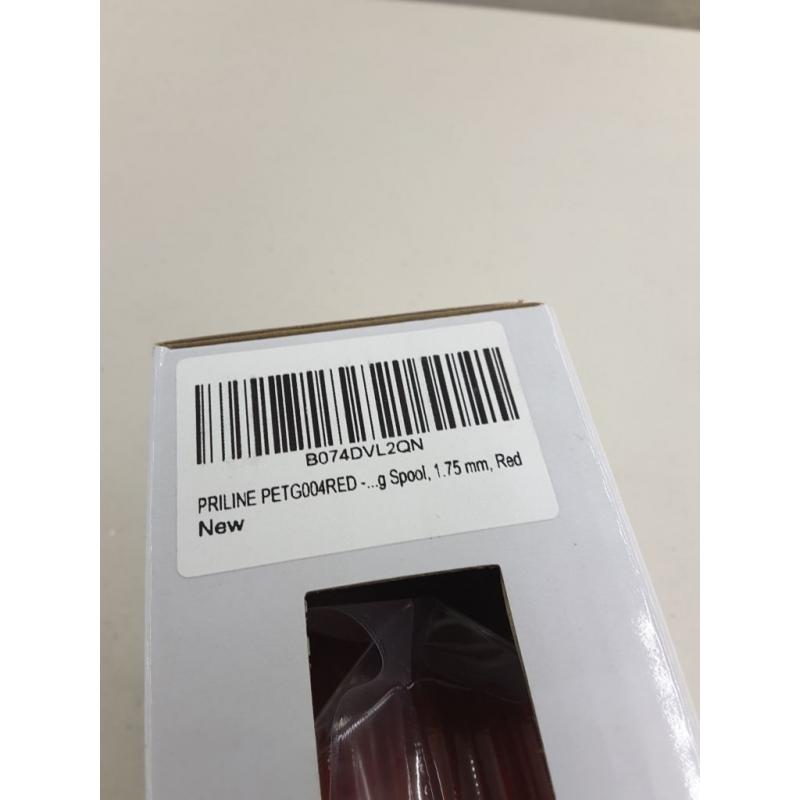 PRILINE PETG-1KG 1.75 3D Printer Filament, Dimensional Accuracy +/- 0.03 mm, 1kg Spool, 1.75 mm, Red
