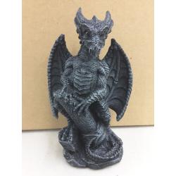 Small Collector Faux Stone Warrior Dragon Gargoyles