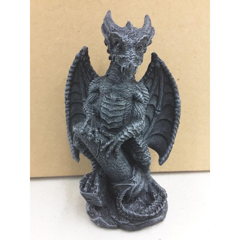 Small Collector Faux Stone Warrior Dragon Gargoyles