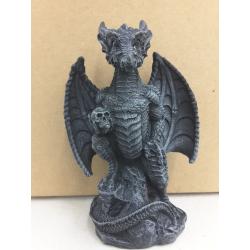 Small Collector Faux Stone Warrior Dragon Gargoyles