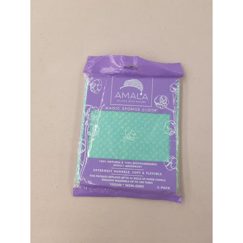 Amala Magic Sponge Cloth, 3 Pack