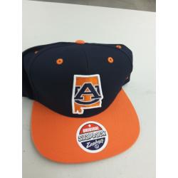 Auburn Tigers Zephyr State Snapback Adjustable Baseball Hat