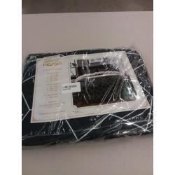 Nanko Queen Duvet Cover Set Navy Blue, 3 Piece 1200 Thread Count