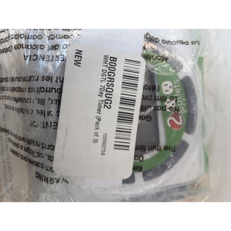 GE Sun Smart Indoor Plug-In Digital 7-Day Timer (White) 15079