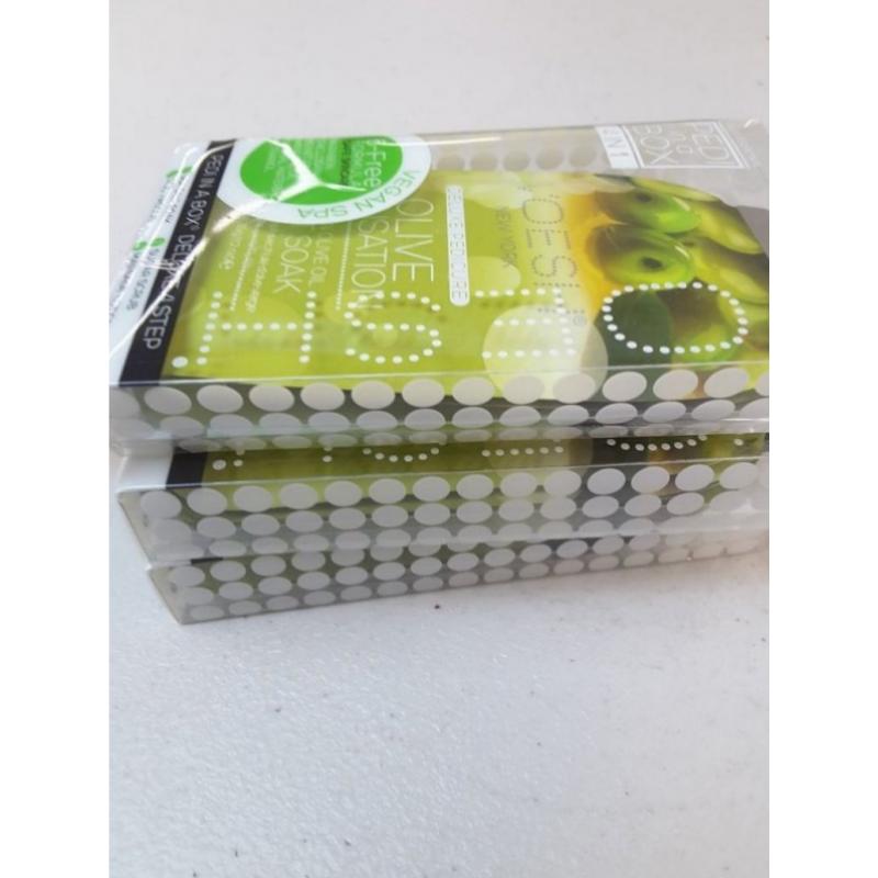 Pedi in a Box Deluxe 4 Step Service in Olive Sensation, 3 Count