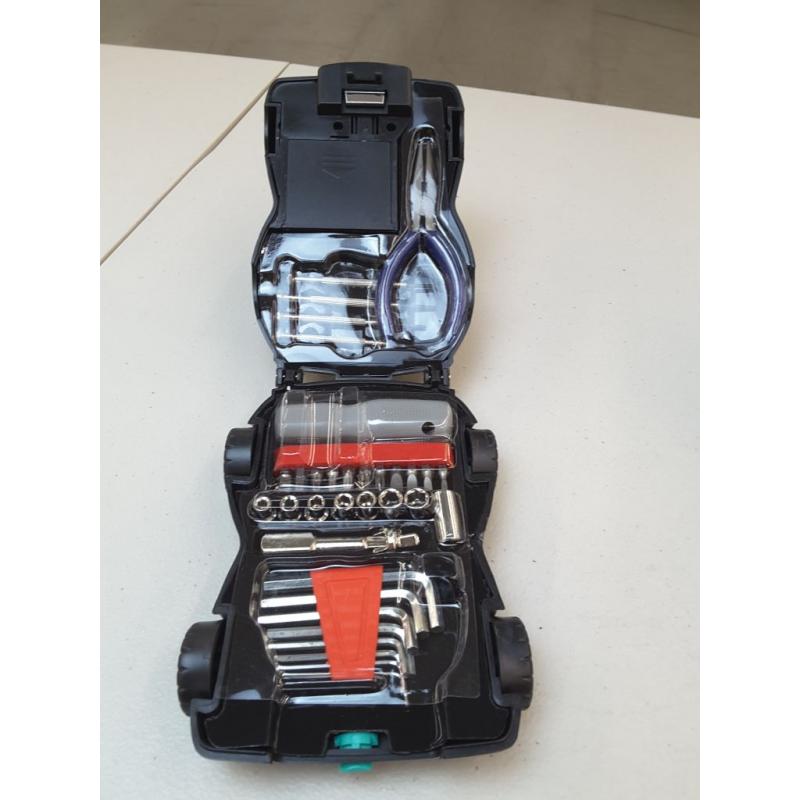 34 Piece Car Hardware Toolkit With Light by Furniture Creations