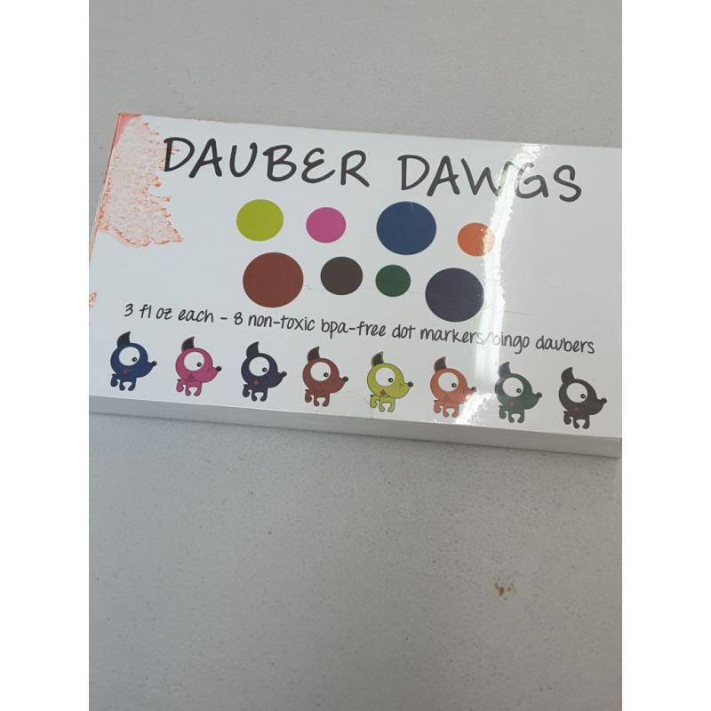 Kids Toddler Dot Markers Dauber Dabber 8 Pack Art Craft Washable Gift School New