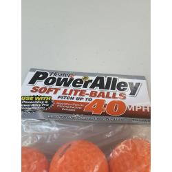 Heater Sports Poweralley Lite Baseballs, Orange, 6 Pack