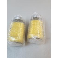 Hosley's Set of 2, 11 Ounce Lemon Bar Scented Mason Jar Candles.