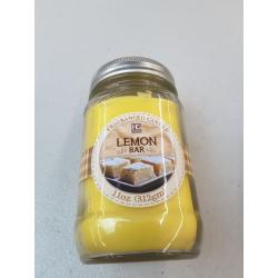 Hosley's Set of 2, 11 Ounce Lemon Bar Scented Mason Jar Candles.