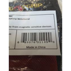 Magnogrip 311-090 Magnetic Wristband, Red/Black