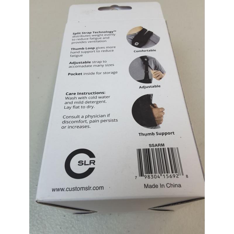 Medical Arm Sling With Split Strap Technology, Maximum Comfort, Ergonomic Design , Black