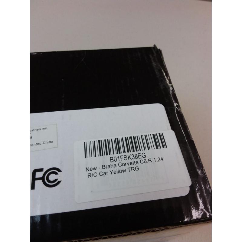 Corvette C6.R Friction car Yellow TRG by Braha