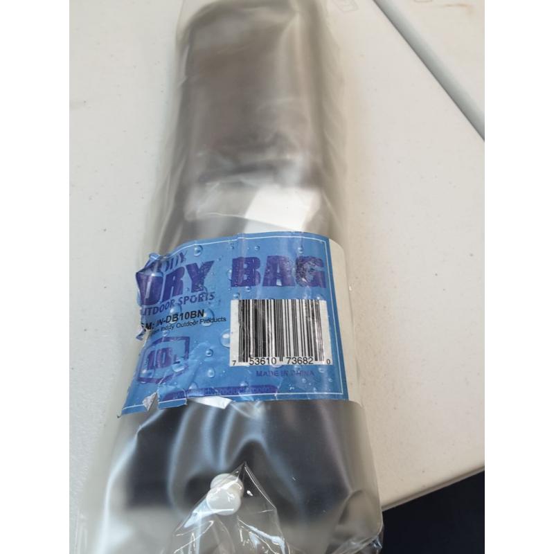 Inddy Dry Bag Outdoor Sports, 10 Liters, Black