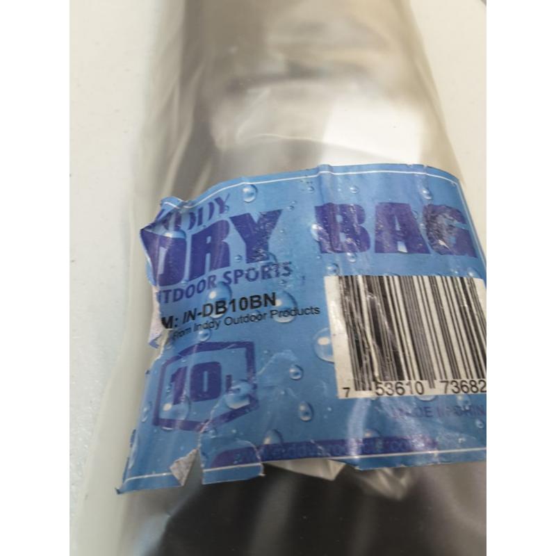 Inddy Dry Bag Outdoor Sports, 10 Liters, Black