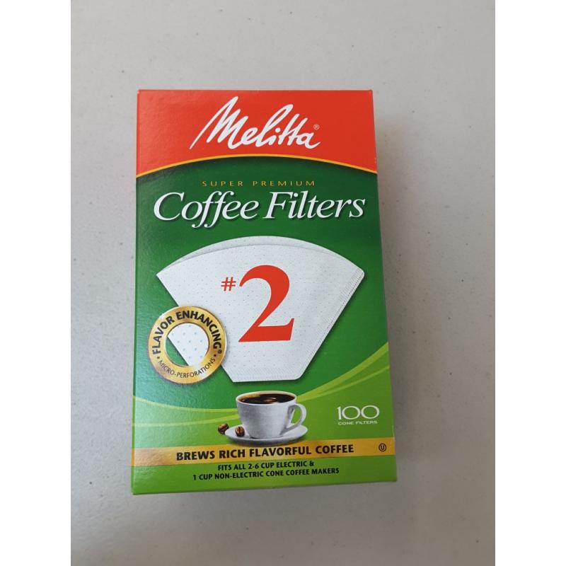 Melitta #2 Cone Coffee Filters