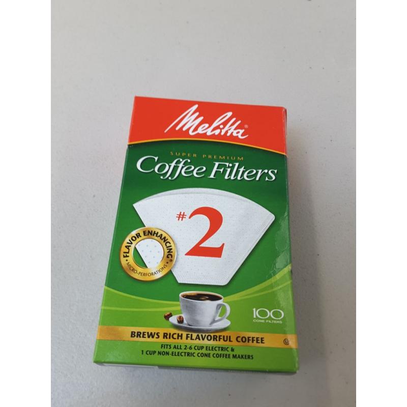 Melitta #2 Cone Coffee Filters