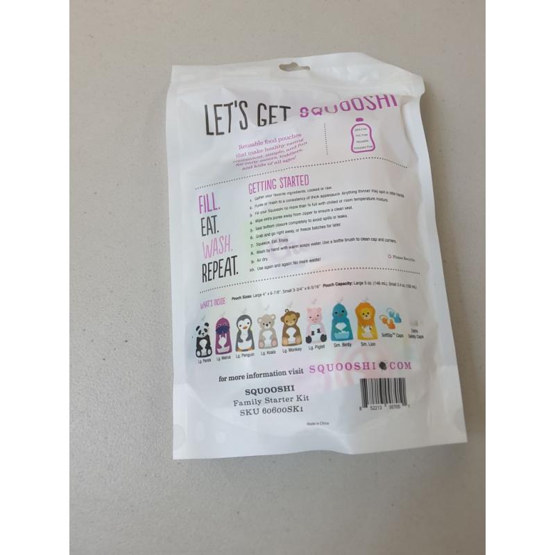 Reusable Food Pouches by Squooshi (Family Starter Kit)