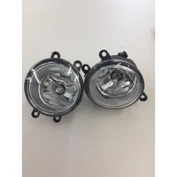 Clear Fog Lights Lamps -Toyota Yaris 4 Door Sedan Oem Style Chrome Clear Fog Lights Lamps