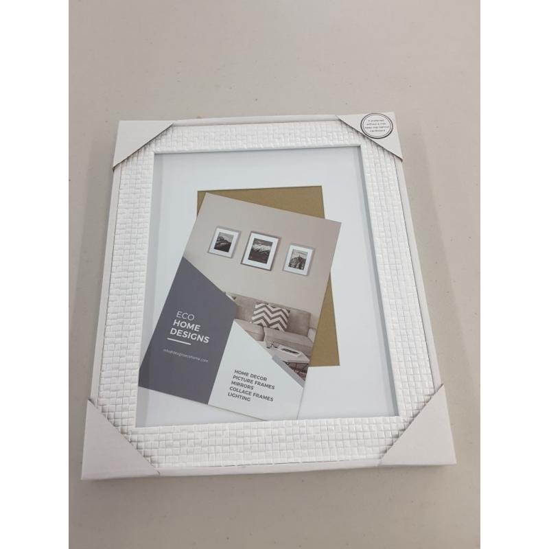 5x7 Picture Frame White Tile