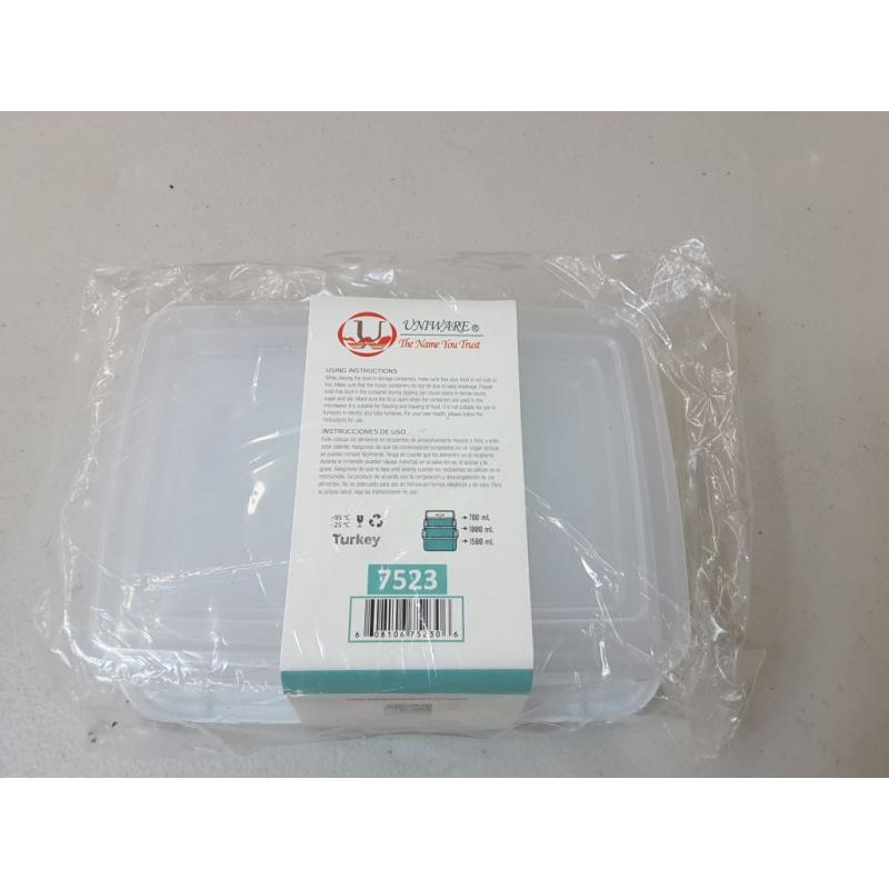 Trio Rectangle Container