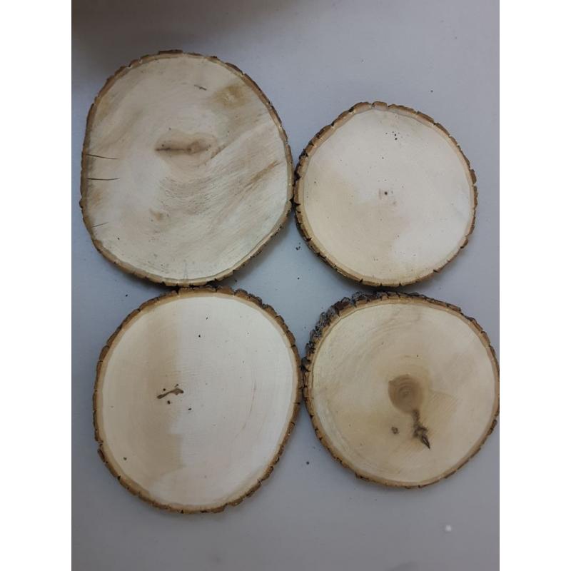 Decorative Tree Discs, Large (9-11 inches, Set of 4)