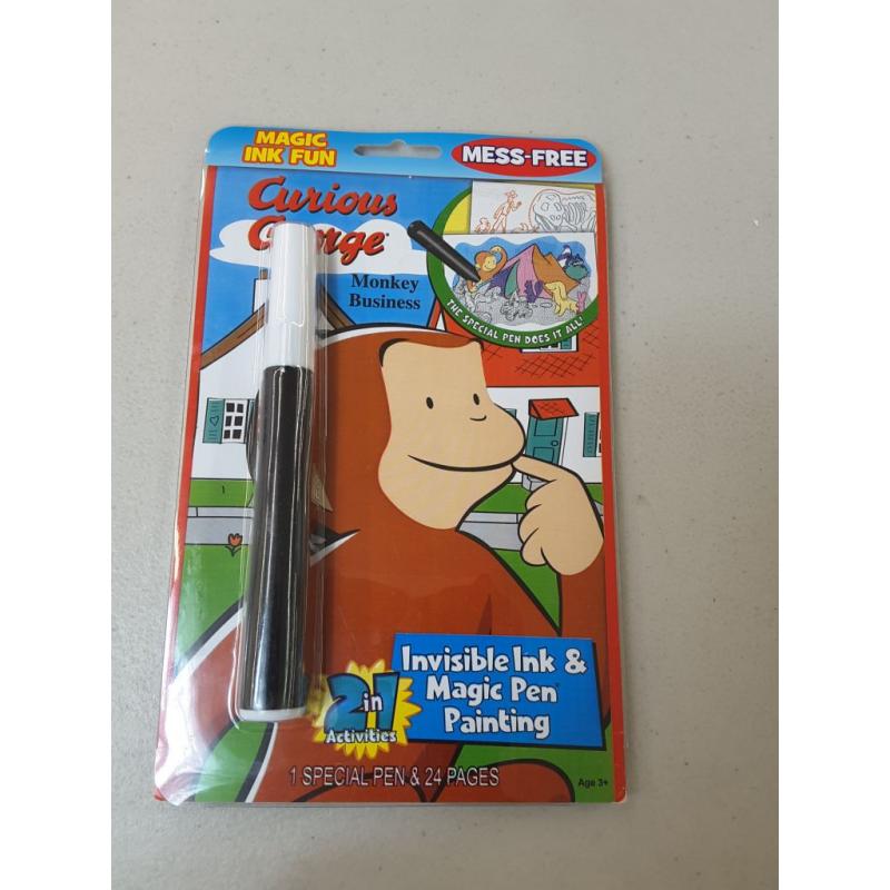 Curious George Monkey Business Magic Ink Fun