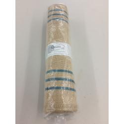 Rustic Farmhouse Stripe Burlap Jute Placemats
