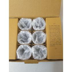 Hosley Set of 12 Glass Taper Candle Holders 2.5 Inch High