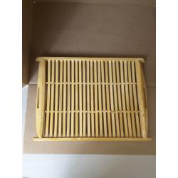 Homiej Vintage Serving Tray Bamboo Trays Retro Tray Set Nesting Serving Tray Set Trays With Handles