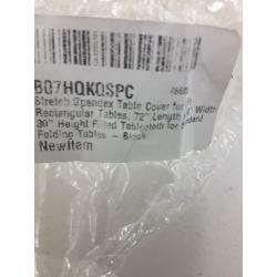Stretch Spandex Table Cover for 6 Foot Rectangular Table
