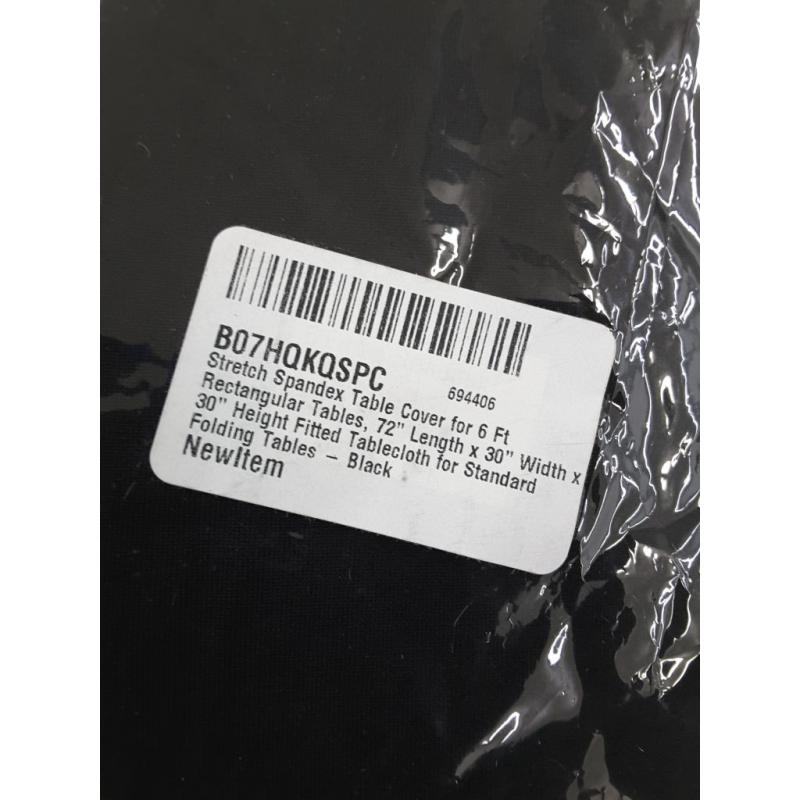 Stretch Spandex Table Cover for 6 Foot Rectangular Table