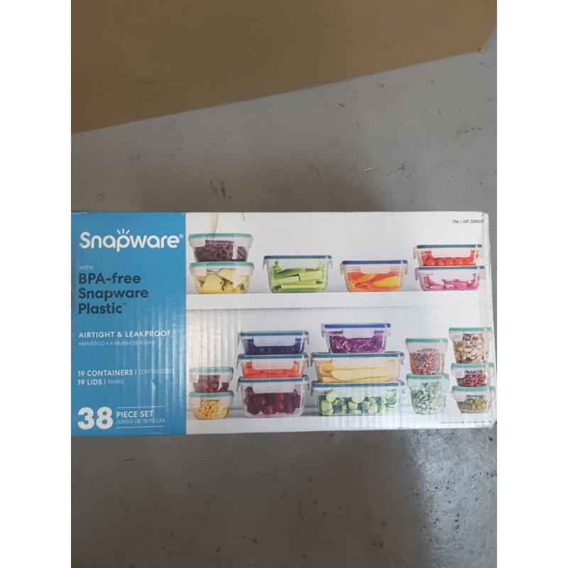 Snapware 38-piece Plastic Food Storage Set