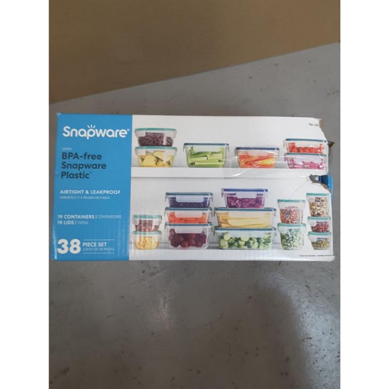 Snapware 38-piece Plastic Food Storage Set