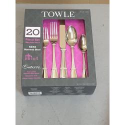 Stainless Steel 20-piece Flatware Set Service for 4 by Towle