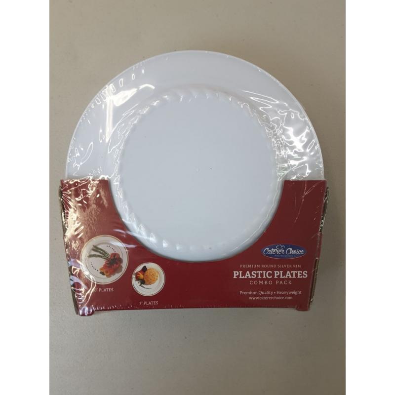 Premium Plastic Bowl /Plate Set 50 Count