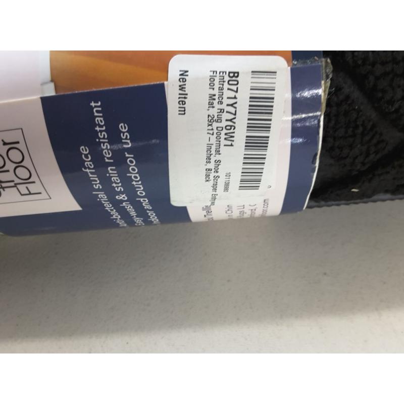 Door Mat, 29x17 - Black
