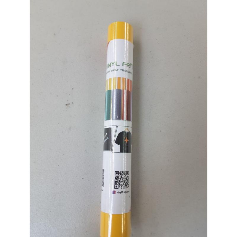Yellow Heat Transfer Vinyl Roll - HTV 10x5FT VINYL FROG