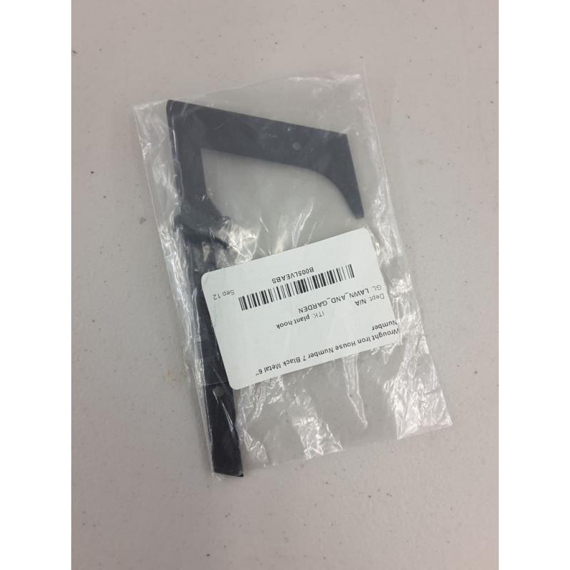 House Number 7 Black Metal 6 Number - Wrought Iron