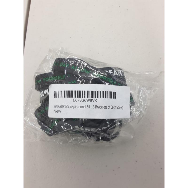 Inspirational Silicone Wristbands - Create - Be Yourself - Change the World - Dream (assorted 12 Pack - 3 Bracelets of Each Style!)