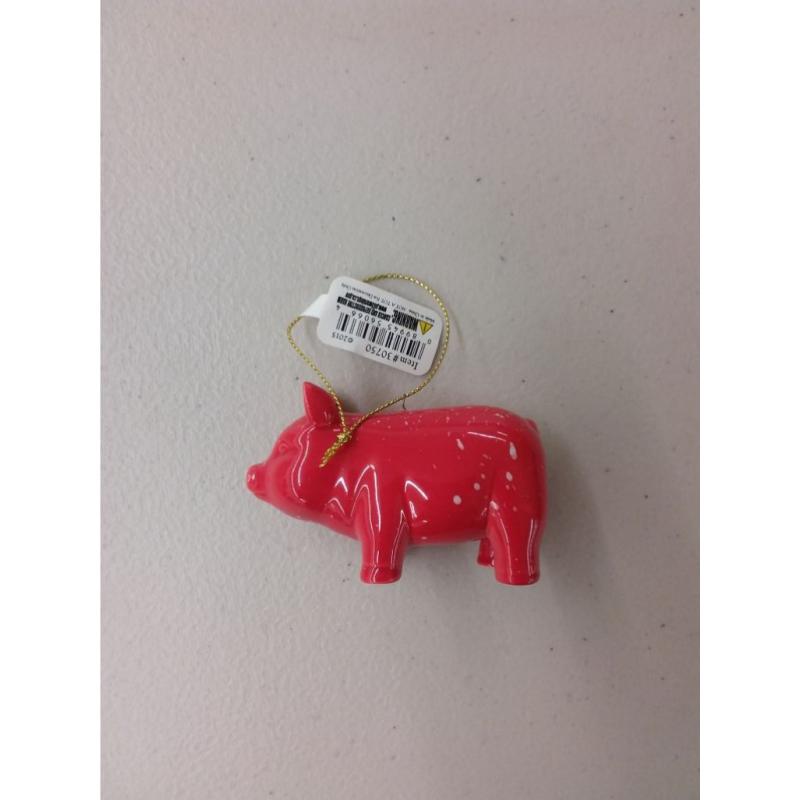 Ceramic Hanging Tree Ornament - Prosperity Pig