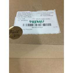 32oz Wide-Mouth Double Walled Vacuum Copper-Insulated Water Bottle Suitable for Sports/School/Work, Powder Coated for Easy Grip with Three Different Lids by Geez