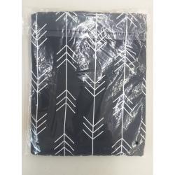 Twin Bed Skirt Dust Ruffle By Sweet Jojo - Rustic Patch Black White Woodland Arrow