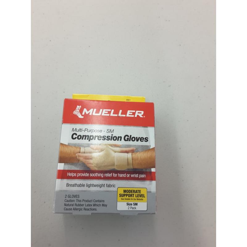 Mueller Compression Gloves - Beige (small)