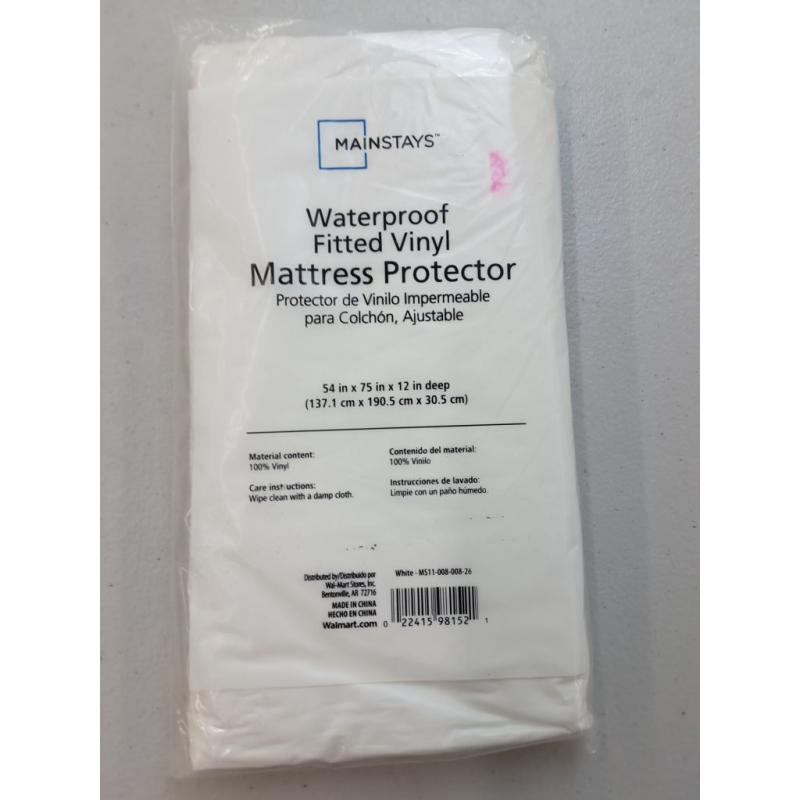 Full Mattress - Waterproof Fitted Vinyl Mattress Protector